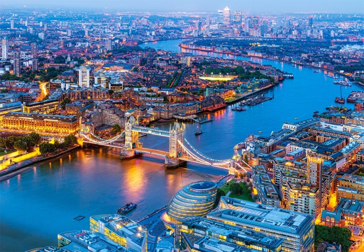 Luchtfoto van Londen – puzzel 1000 stukjes CASTORLAND