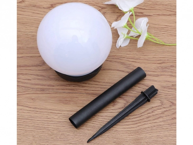 Zonne tuinlampen witte bollen met LED-verlichting