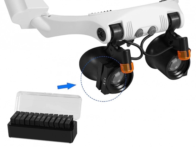 Horlogemaker loep met LED-verlichting