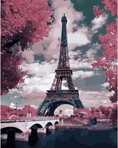 Elegant motief van de Eiffeltoren