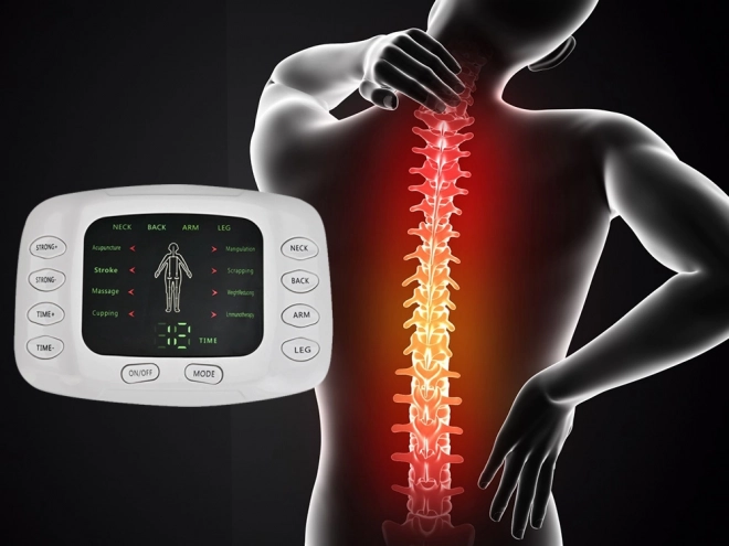 Elektrostimulator voor spieren en zenuwen MASSAGEKLEM