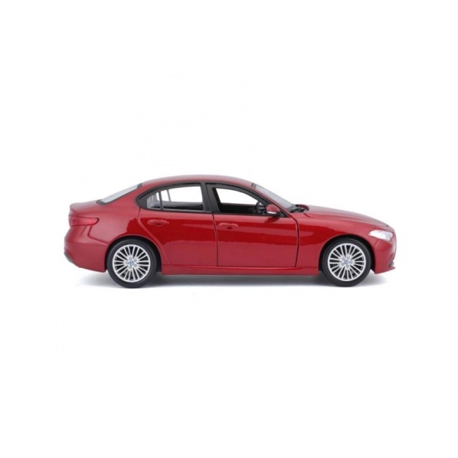 Bburago 1:24 Alfa Romeo Giulia (2016) metallic rood 18-21080