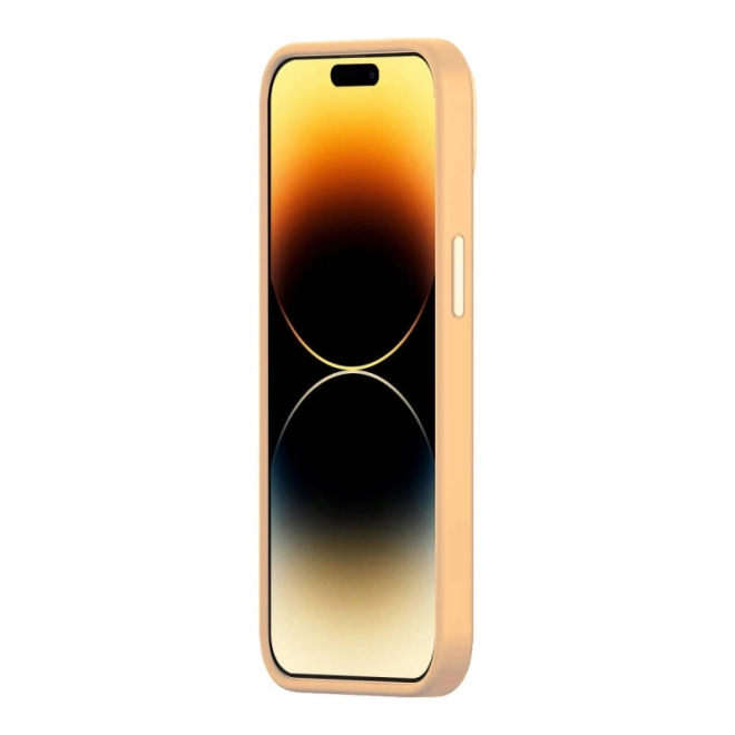 Baseus Vloeibare Silica Gel hoesje voor iPhone 14 geel met gehard glas en reinigingsset – 14 Pro Max