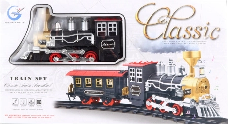 Rokende en geluid makende locomotief