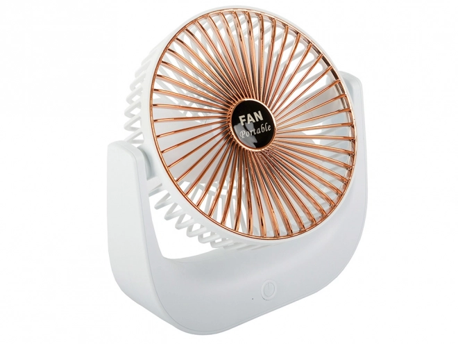 Draadloze tafelventilator – Wit-roze