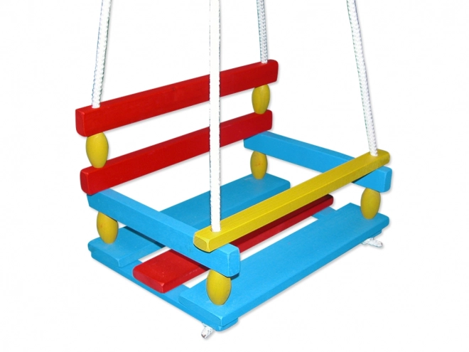 Schommel hout gekleurd