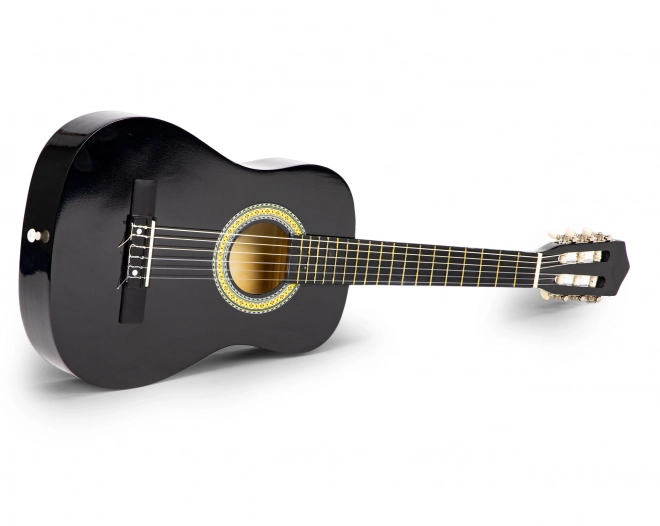 Grote houten gitaar voor kinderen met 6 snaren ECOTOYS – Zwart