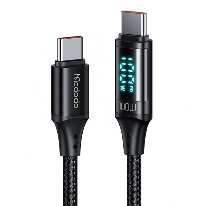 Kabel Mcdodo CA-1100 USB-C naar USB-C, 100 W, 1,2 m (zwart)