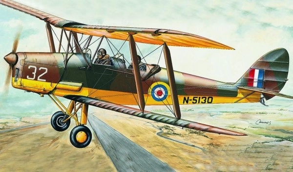 Model vliegtuig D.H.82 Tiger Moth