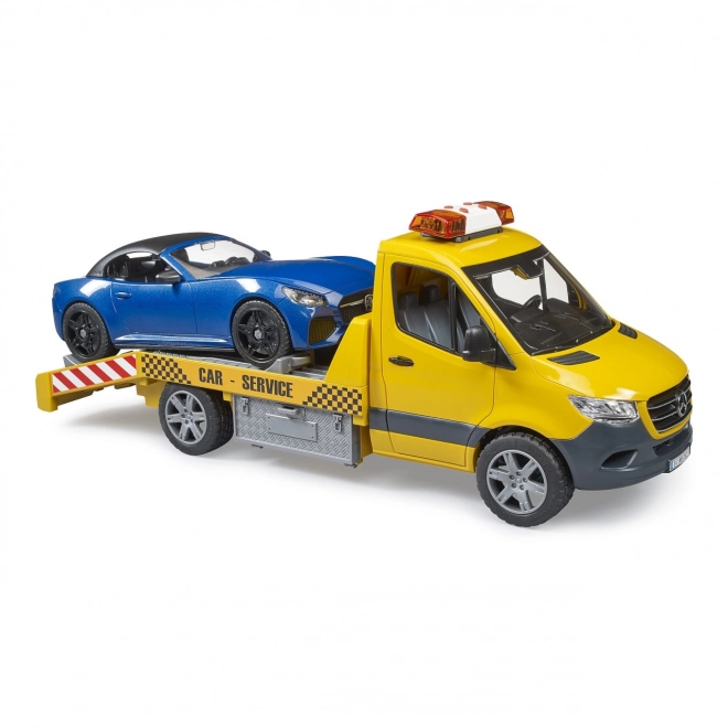 Bruder Takelwagen MB Sprinter met sportwagen