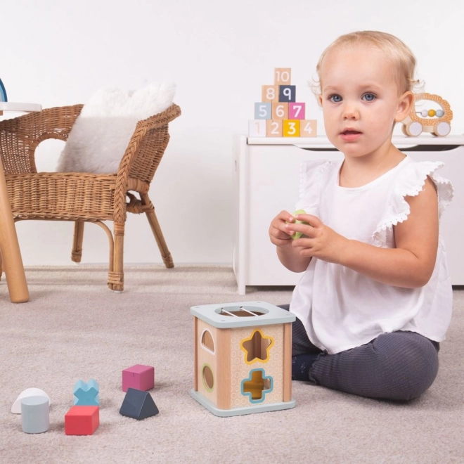 Bigjigs Toys Motorische Kubus Blauw