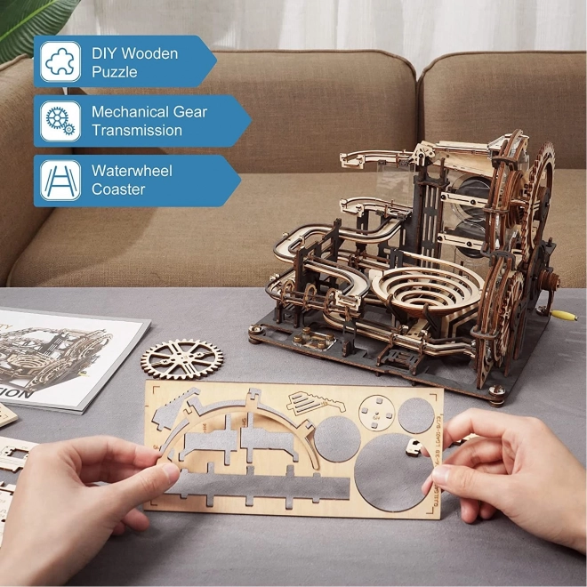 Knikkerbaan Night City - 3D houten bouwpakket
