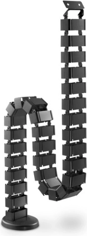 Elastische kabelorganizer 1,3 m zwart