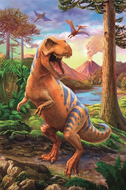 Minipuzzel Dinosauriërs - 54 stukjes
