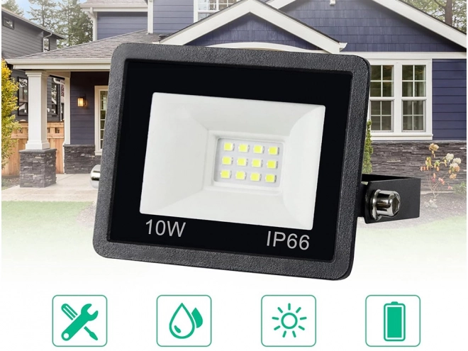 Buitenzijde LED halogeen schijnwerper 10W 6000K waterdicht