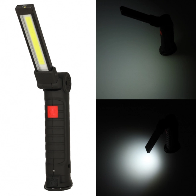 USB werk LED zaklamp met magneet en accu