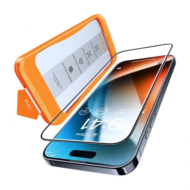 Gehard glas voor iPhone 15 Pro Max Torras Insta-III Master