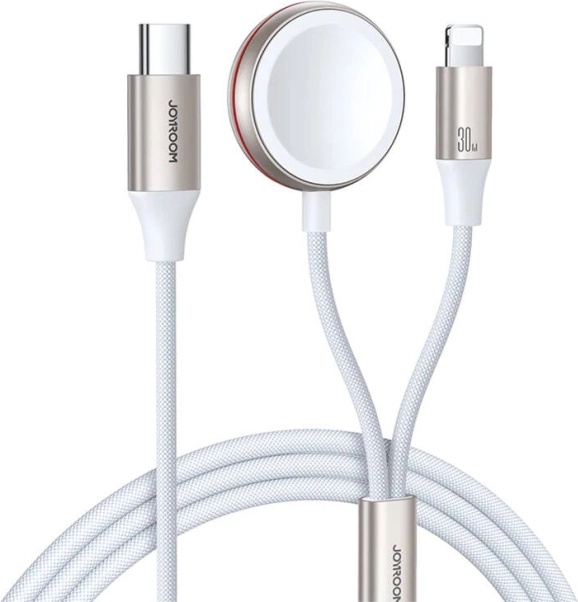 Magnetische snellader 2-in-1 Joyroom wit