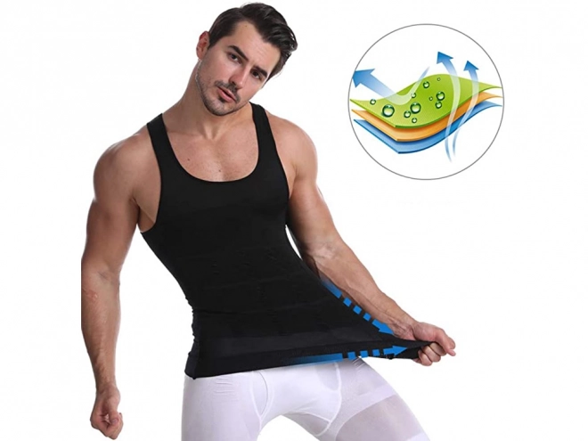 Heren afslankend T-shirt vest