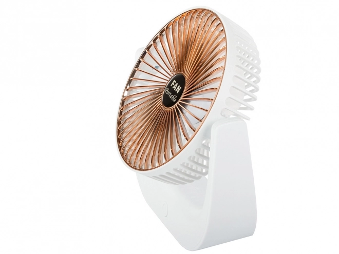 Draadloze tafelventilator – Wit-roze