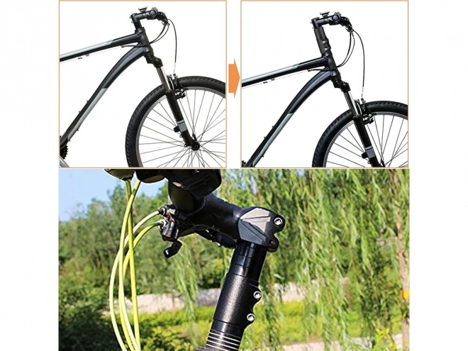 Verstelbare stuurpenadapter voor de fiets