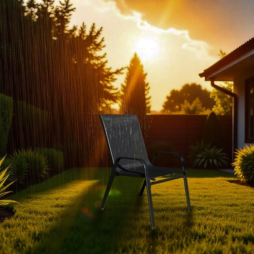 Tuinmetalen stoelen - set van 2 stuks