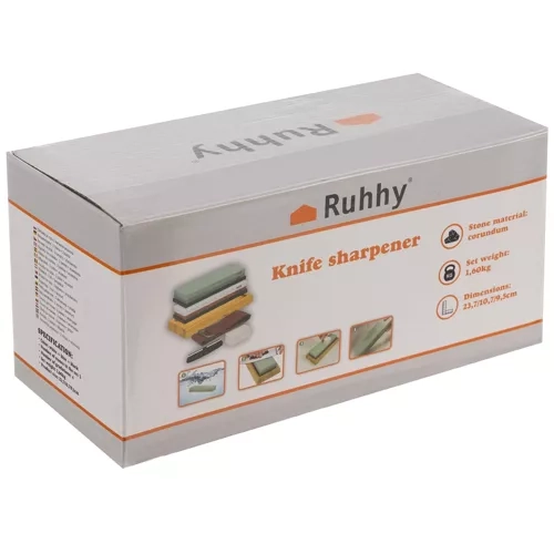 Slijper voor messen-2 stenen+accessoires Ruhhy 23763