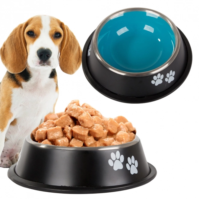 Antislip kom voor honden van roestvrij staal 1l