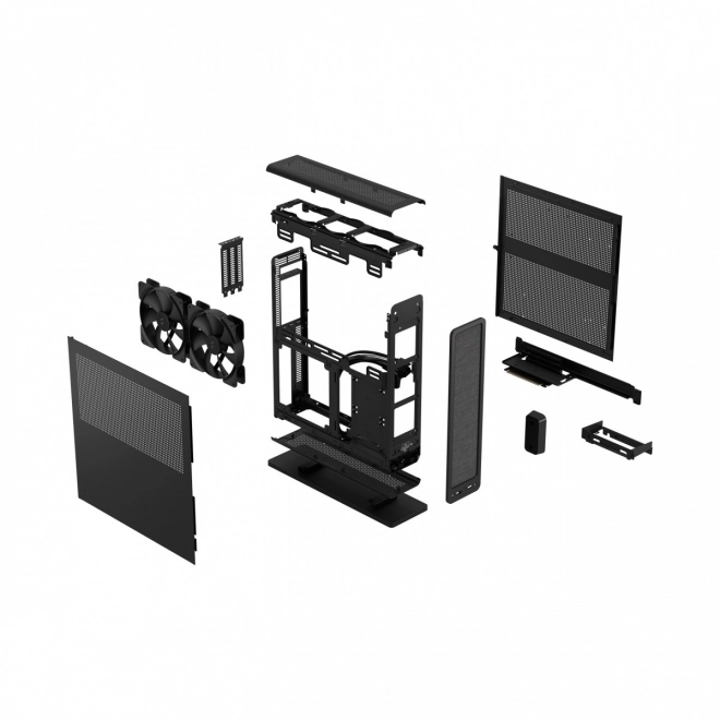 Behuizing Ridge zwart PCIE 4.0 mITX