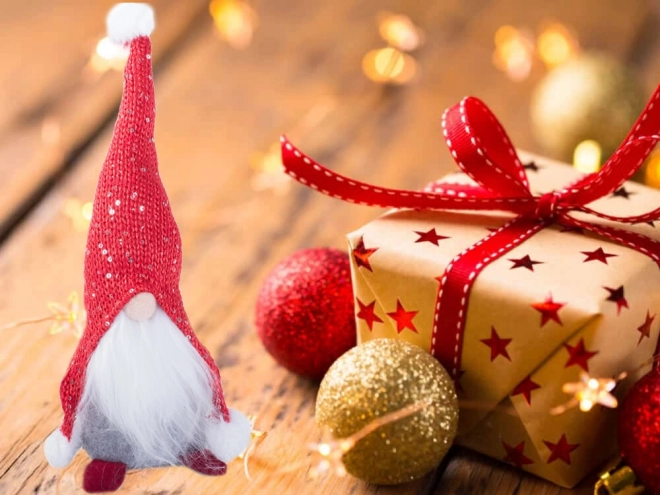 Kerstdecoratieve kabouter voor thuis