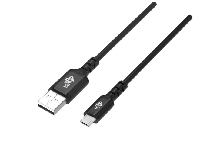USB-kabel TB 1m siliconen zwart met snel opladen