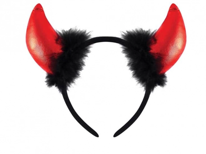 Diadeem met duivelse hoorns voor Halloween