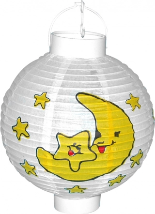 Lampion Maan en Sterren op Batterijen 20 cm