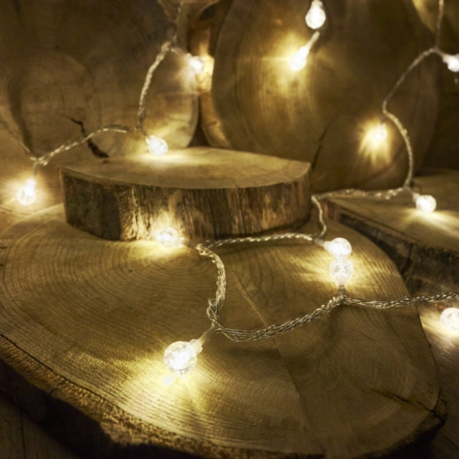Kerstverlichting bollen 100 LED, warm wit, 10m