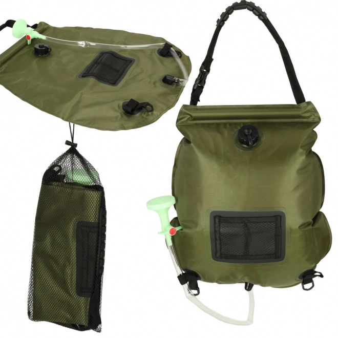 Zonnestralen campingdouche 20L met thermometer
