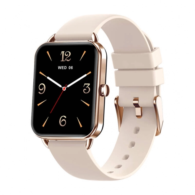 Praktische smartwatch Colmi P20 in goudkleur