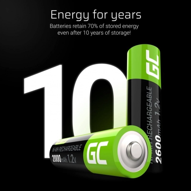 Oplaadbare AA-batterijen R6 2600mAh 16 stuks
