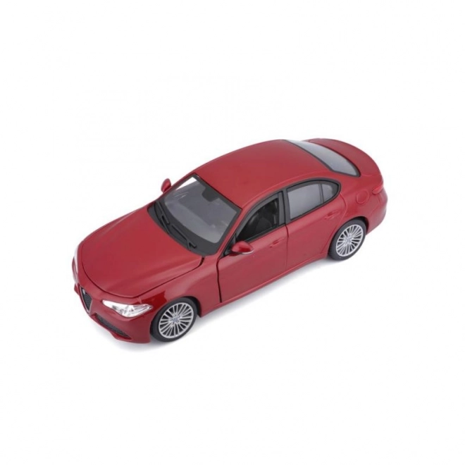 Bburago 1:24 Alfa Romeo Giulia (2016) metallic rood 18-21080