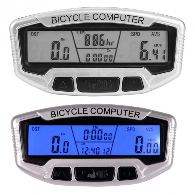 Waterdichte fietscomputer met lcd-scherm en 28 functies