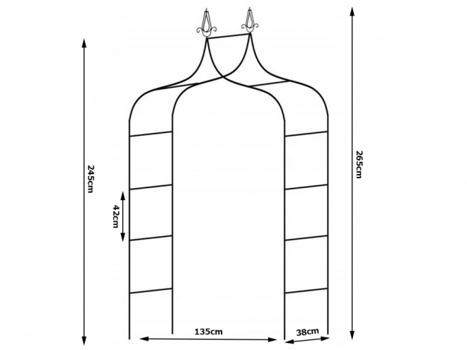 Tuinpergola voor rozen