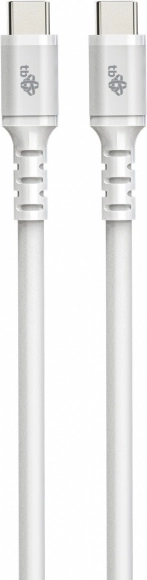 USB C - USB C siliconenkabel 1 m wit