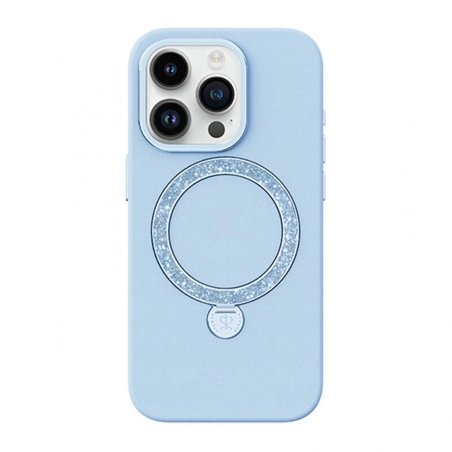 telefonhoesje Joyroom Dancing Circle voor Iphone 15 Pro blauw