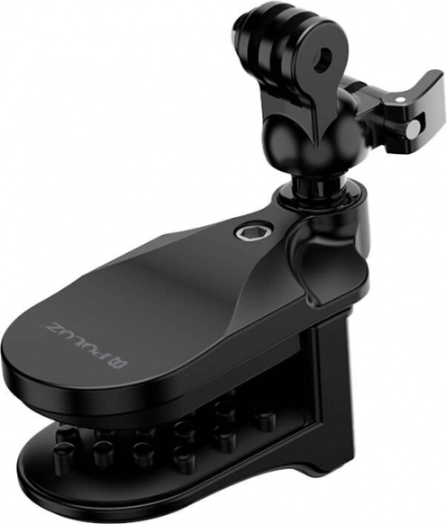 PULUZ helmhouder voor actioncams – 360° draaibare clip (zwart)