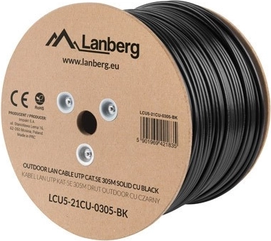 Buitenkabel UTP CAT5e, koper, 305 m – LANBERG