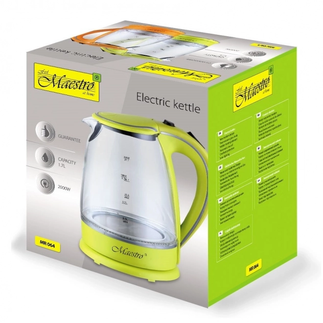 Glazen Waterkoker 1,7 l 2000 W MR-064-ORANJE