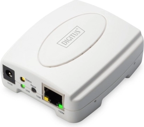 Printserver 1xUSB 2.0, 1xRJ45 Fast Ethernet 10/100Mbps