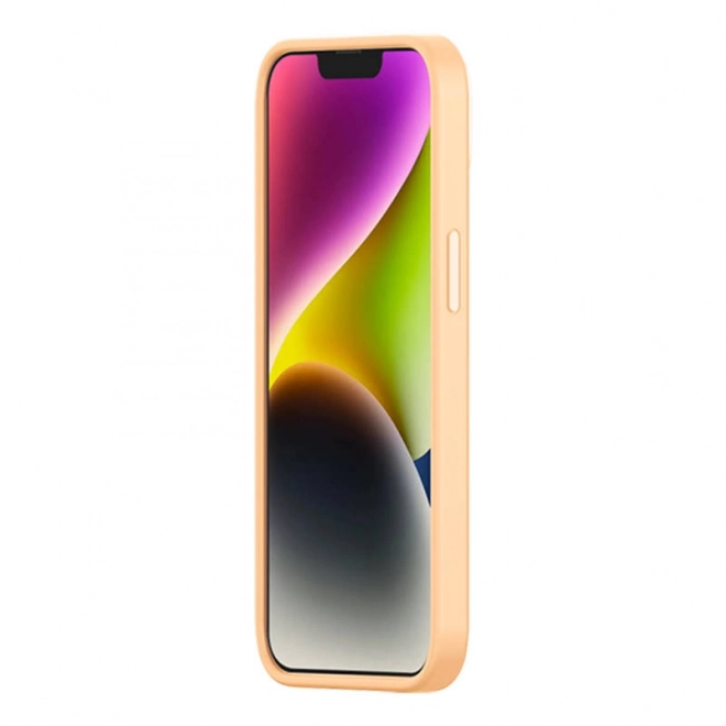Baseus Vloeibare Silica Gel hoesje voor iPhone 14 geel met gehard glas en reinigingsset – 14 Plus