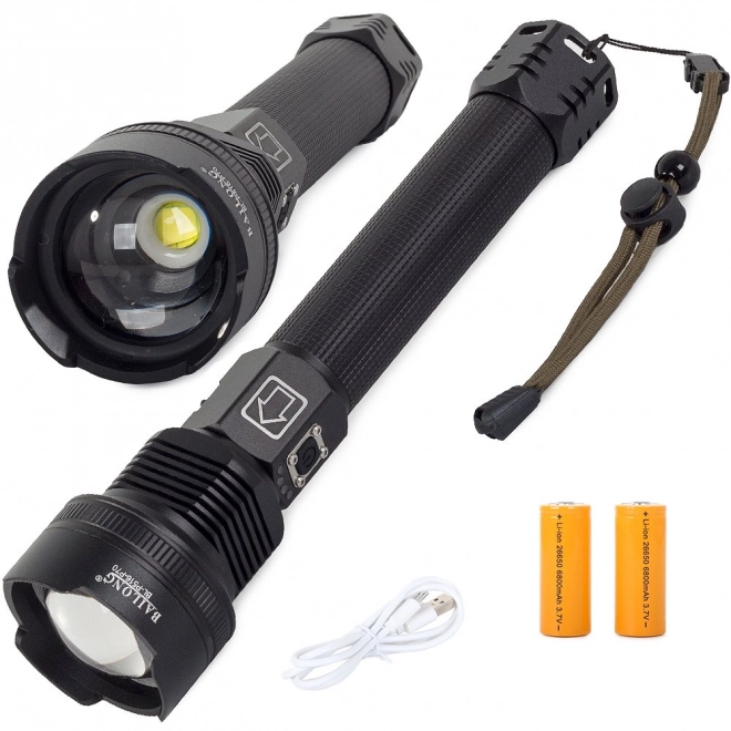 Militaire tactische zaklamp met LED Cree XHP70 en zoom van Bailong