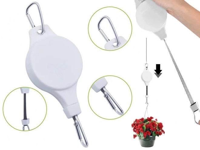 Haak voor planten met telescopische handgreep
