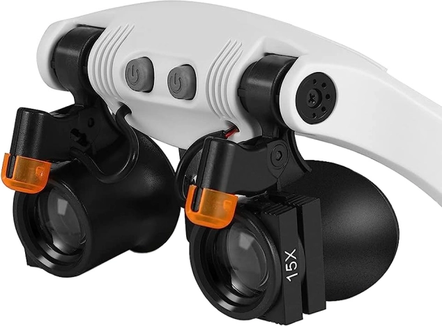 Horlogemaker loep met LED-verlichting